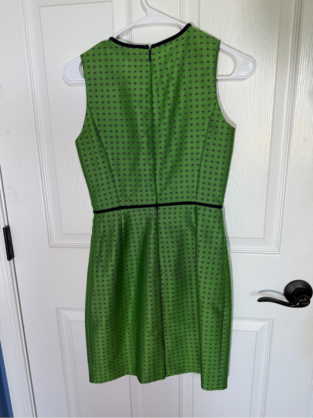 J.Crew 365 Collection patterned sheath dress with black trim 0P - Picture 3 of 4